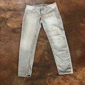 Women’s Gray with Black Stars Skinny Denim Jeans by MNG Jeans size 10